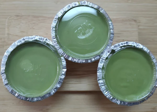 Flan de té matcha japonés