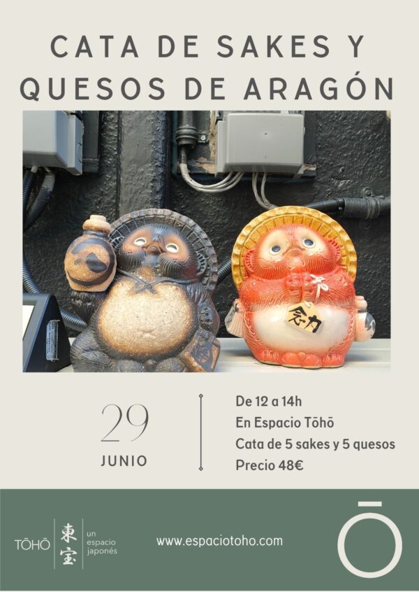Cata de sakes y quesos de Aragón