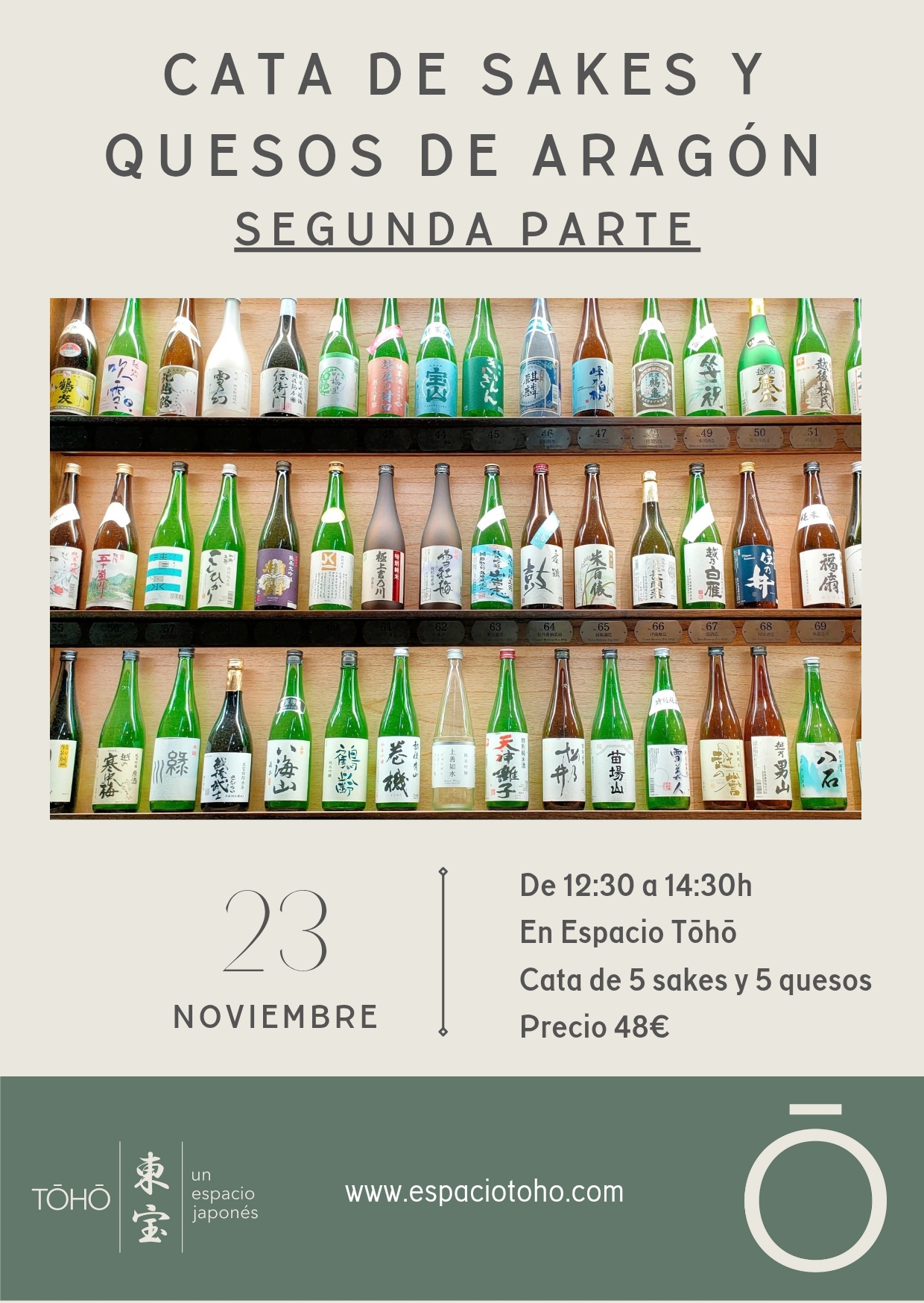 Cata de sakes y quesos de Aragón - segunda parte