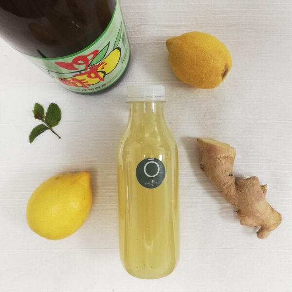 Limonada de yuzu casera