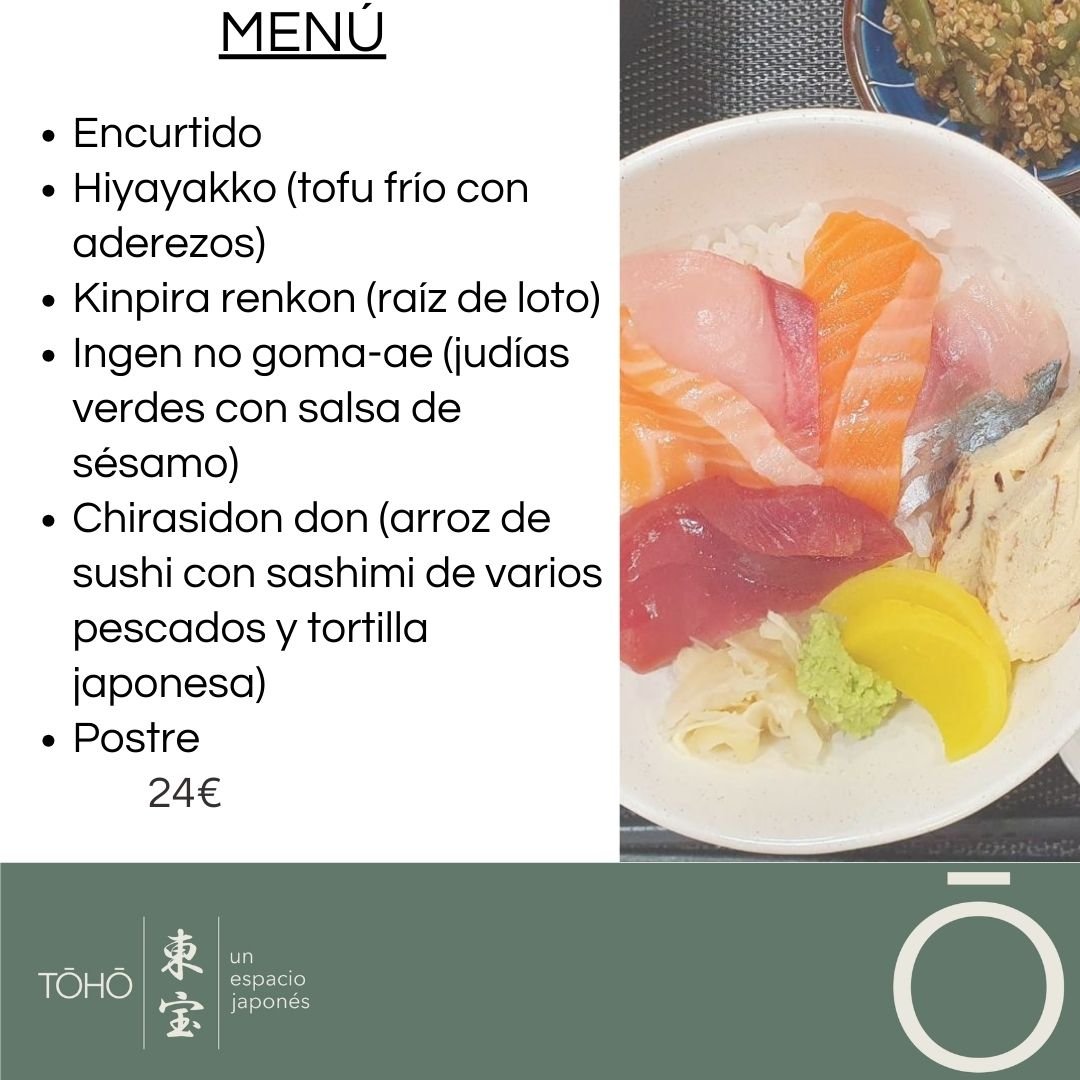 Menú del día sushi-don