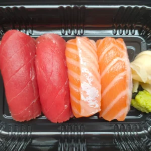 nigiris de ayun y salmon